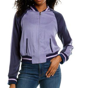 TAGS Imported REVERSIBLE BOMBER JACKET Designer Streetwear Lounge Sport (XS) NWT